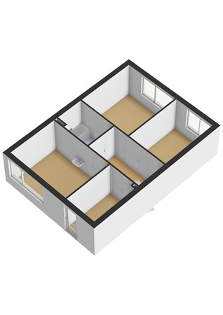 Floorplan - Domela Nieuwenhuisstraat 14, 3354 AE Papendrecht